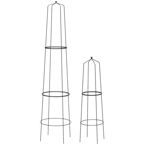 Komet - Treilli en acier Tower (Lot de 2) noir
