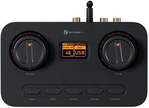Fosi Audio K7 – DAC Hi-Fi pour Gaming avec Amplificateur de Casque