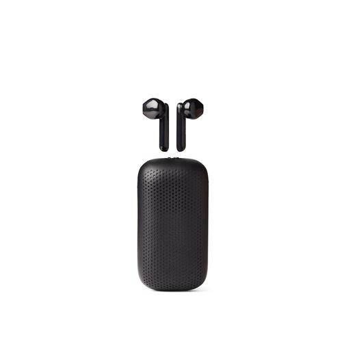 Ecouteurs sans fil et Enceinte Bluetooth SPEAKERBUDS ABS Noir