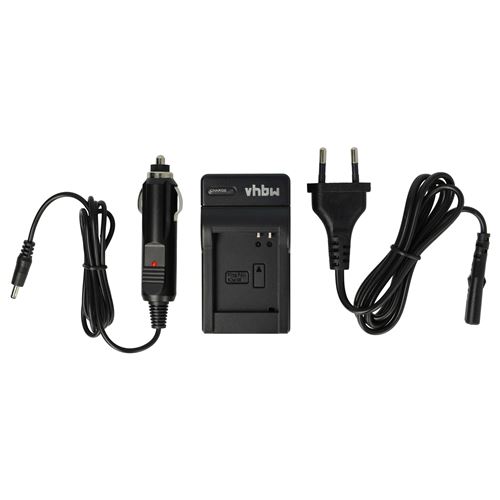 Vhbw chargeur secteur, socle, inclu prise allume-cigare pour Panasonic Lumix DMC-TZ71 comme Lumix DMC-FT5, -TS5, -TZ40, -TZ41, -TZ56, -TZ61, -ZS30