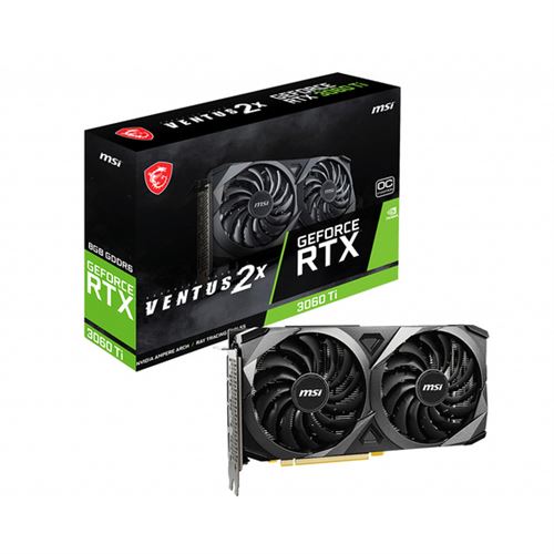 Carte graphique MSI RTX 3060Ti Ventus 2X 8G OC V1 LHR