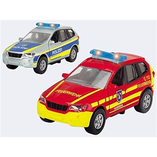 Dickie 203712011 - Safety unit Voiture de Police / Pompiers