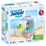 PLAYMOBIL 71688 Junior Aqua : Roue Aquatique avec bébé Requin - Grand Plaisir dans Le Bain - Jouet fabriqué à partir de matière d'origine végétale