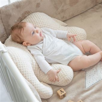 DOMIVA Tapis Tour De Parc Réversible 75x95-100x100 Cm – Coton Et Microfibre Terracotta, Ultra Moelleux Et Saisonnier