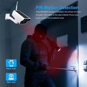 3G/4G LTE Caméra de surveillance Sans Fil Solaire XEGA - Détection