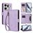 Étui en coin 3D de chat en cartoon avec corde - Pochette mignonne pour Oneplus N20 (PinkNewCat Rose