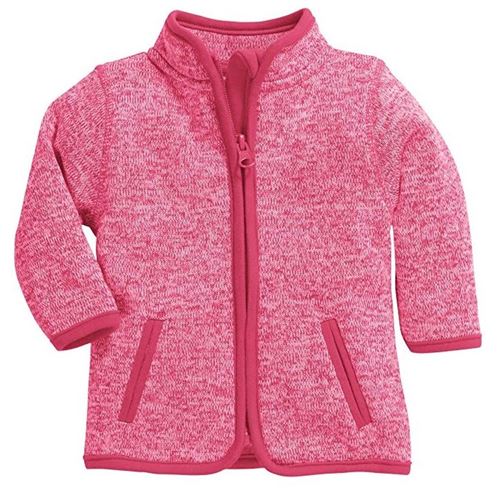 Schnizler veste pour enfants Knitted Fleecejunior rose