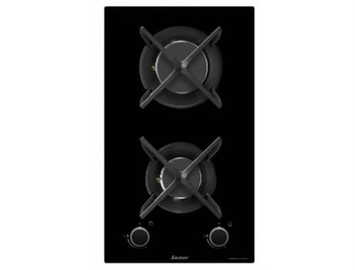 Sauter SPG9235B - Table de cuisson au gaz - 2 plaques de cuisson - Niche - largeur : 26.5 cm - profondeur : 48 cm - noir - noir