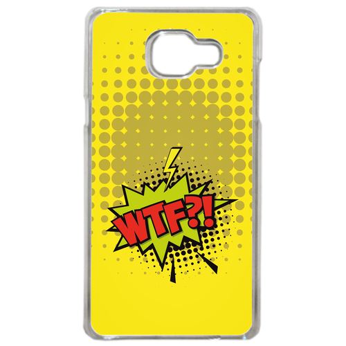 Coque Wtf Fond Jaune Compatible Samsung Galaxy A5 2016 Transparent