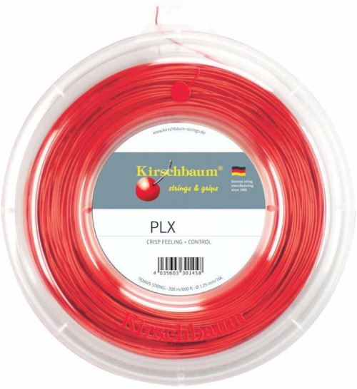 Bobine cordage de tennis Rouge PLX 1,25 mm x 200 M de Kirschbaum