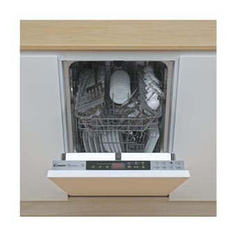 Candy Bianca CDIH 2T1047 - Lave-vaisselle - intégrable - largeur : 44.8 cm - profondeur : 55.5 cm - hauteur : 81.6 cm - argent