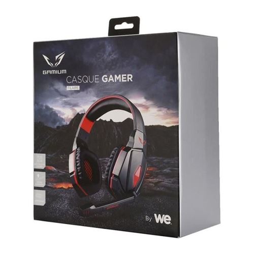 Casque Micro Gamium By We (Noir/Rouge)