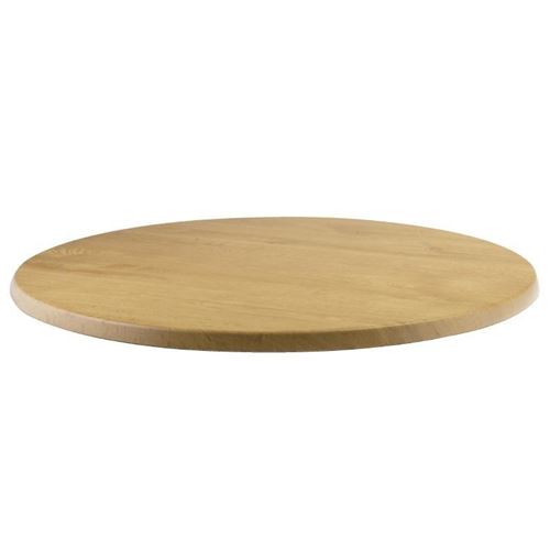 Plateau de table rond imitation chêne 600mm werzalit
