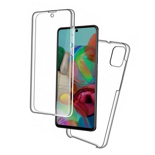 Coque 360 degrés Full cover avant arrière pour Samsung Galaxy A71 -Transparent