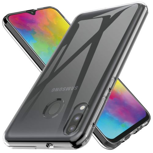 Samsung Galaxy M20 Housse Etui Housse Coque de protection Silicone [Transparent]