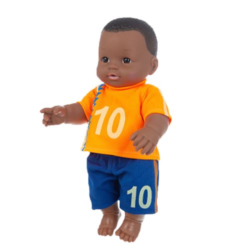 Poupée Africain garçon Vinyle Coupe Buzz Pour bébé 30cm