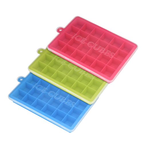 Ice Cube Maker Silicone 24 Ice Cube Tray Ice Cube Mould Conteneur 3Pcs CFYP644