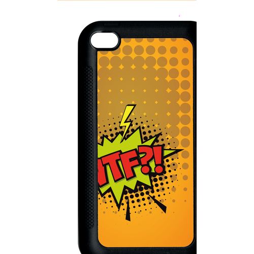 Coque Apple Ipod Touch 4 Wtf Fond Orange