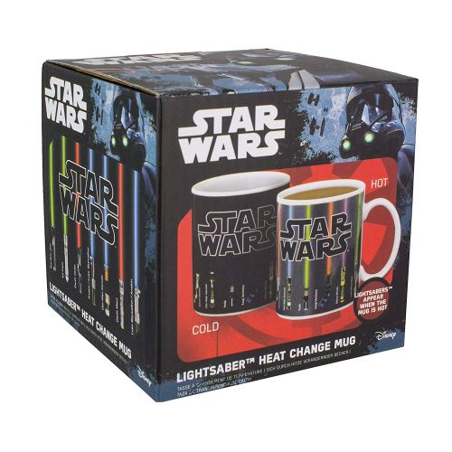 Paladone Tasse Star Wars avec sabre laser qui change de couleur au contact de la chaleur Multicolore