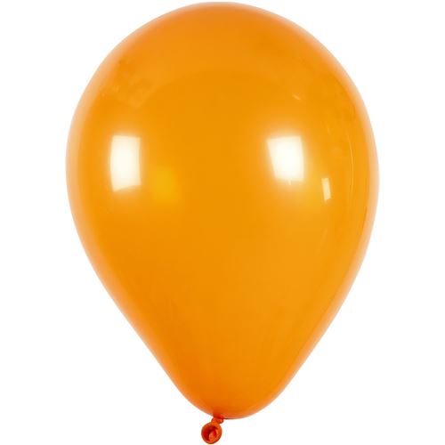 Creotime ballons pour hélium orange 10 pièces
