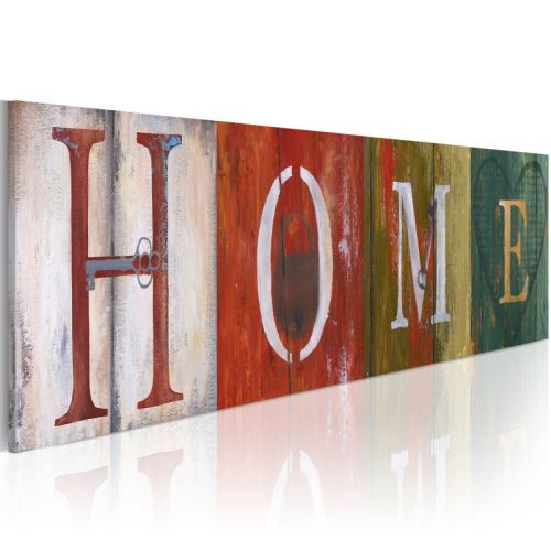 Tableau - Welcome home! .Taille : 135x45