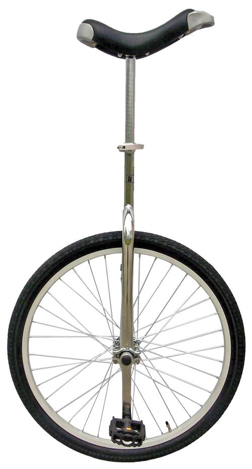 Fun Eenwieler Monocycle 24 pouces 53 cm Unisexe Argent