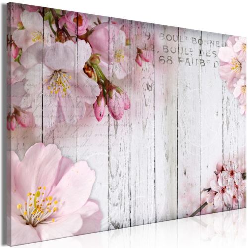 Tableau - Flowers on Boards (1 Part) Wide .Taille : 90x60
