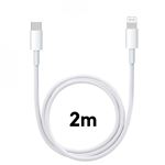 Cable USB-C Lightning 2m pour iPhone 14 / 14 PLUS / 14 PRO / 14 PRO MAX / 13 / 13 MINI / 13 PRO / 13 PRO MAX / 12 / 12 MINI / 12 PRO / 12 PRO MAX / 11 PRO / 11 PRO MAX / SE 2022 Phonillico®