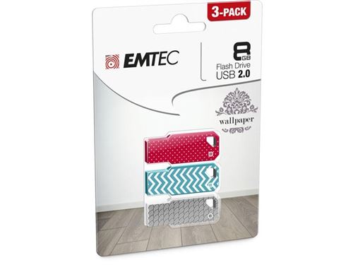 EMTEC M750 Wallpaper - USB-flashstation - 8 GB