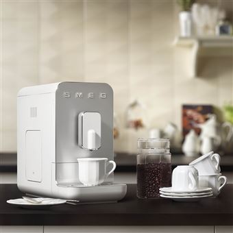 Expresso avec broyeur Smeg BCC01WHMEU 1350 W Blanc