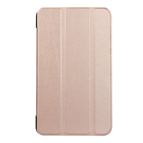 Étui de protection tri-pliée pour Lenovo Tab3 8 Plus TB-8703F - Or rose