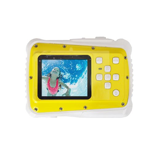 Enregistreur vidéo HD 1080P appareil photo numérique étanche pour enfants Affichage LCD 2,0 pouces sous l'eau - Jaune