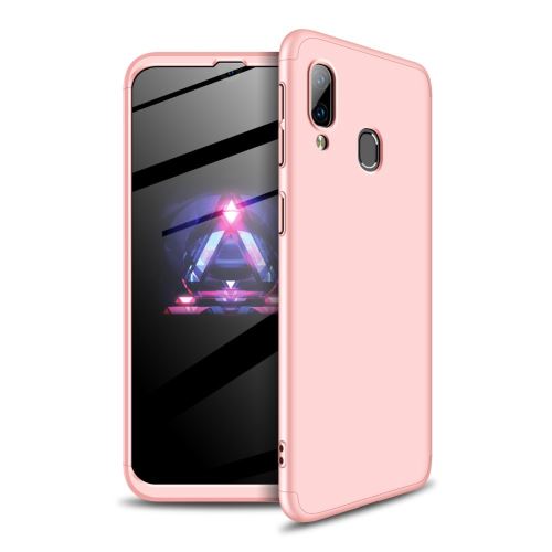 Coque en TPU matte détachable 3 pièces or rose pour votre Samsung Galaxy A40