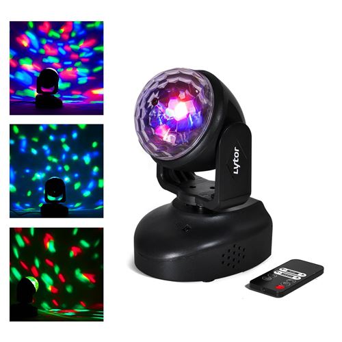 Lyre à LEDs Magic Ball effet rotatif 6x1W 6 couleurs + Tél - Lytor MAGIC WASH