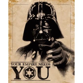Poster Star Wars Classic Your Empire Needs You 40x50cm, - 1