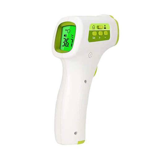 Thermomètre frontal temporel du corps infrarouge numérique - vert