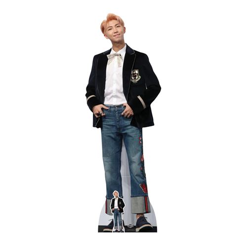 Figurine en carton taille reelle RM BTS Blue Jeans RM aka Rap Monster (BTS KPop) Kim Nam-joon 180cm