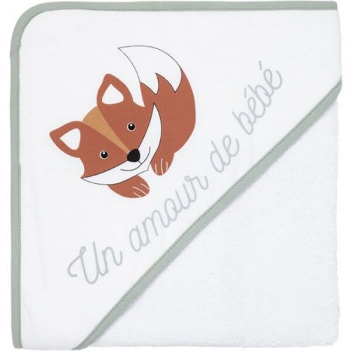 Cape de bain 80 x 80 cm renard - babycalin