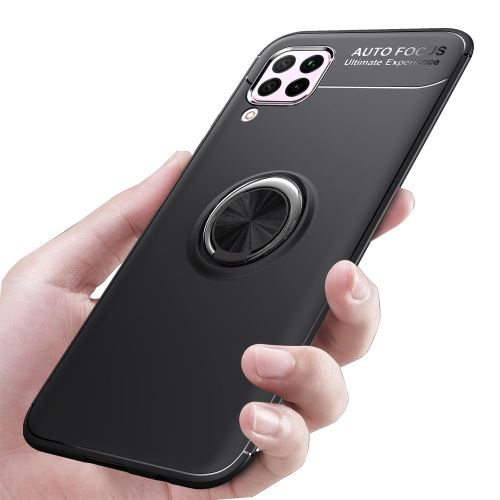 Coque Huawei P40 Lite Finger Noir Housse Etui Magnétique Rotatif hfs-house®