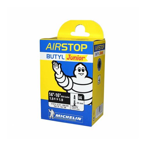 Chambre a air velo 16 x 1.75-350a michelin i4 valve presta 36mm 99g