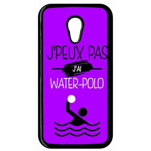 Coque motorola moto g2 j peux pas j ai water polo 8