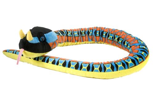 Wild Republic Snakesss peluche : serpent Rino Viper 137 cm multicolore