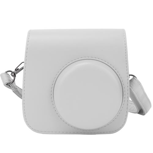 Housse de protection en cuir PU pour Fujifilm Instax mini8 / 8 + / 9 Blanc