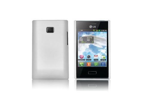 Coque arrière rigide blanche pourLG Optimus L3