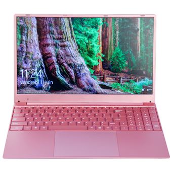 Ordinateur Portable Ultrabook 6 Go RAM 256 Go SSD Windows 10 15.6 Pouces Rose - 1