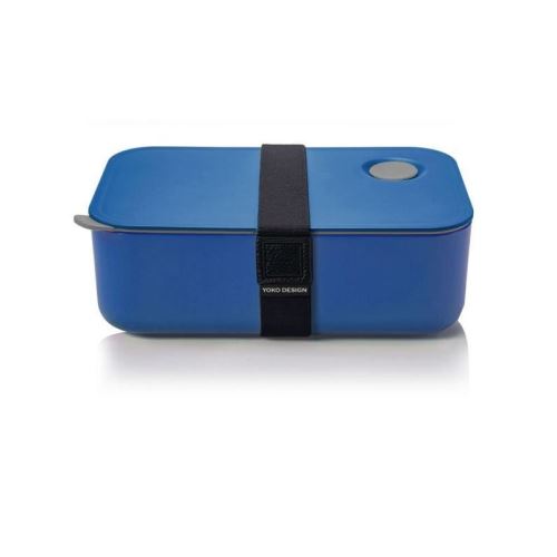 yoko design lunch box avec séparation réglable et amovible 1 l bleu
