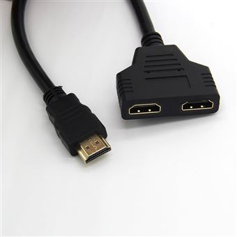 Adaptateur 2 ports Cable HDMI pour Television LOEWE TV Console
