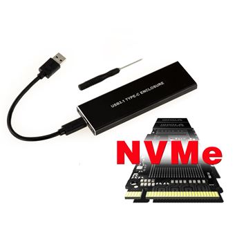 Ugreen M2 boîtier SSD boîtier NVME M.2 à USB Type C 3.1 adaptateur SSD pour  NVME PCIE NGFF SATA M/B clé disque SSD boîtier M.2 boîtier SSD | ✓