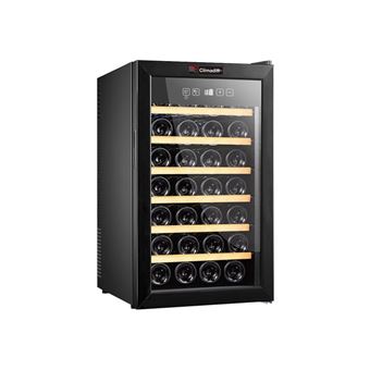 Climadiff CLS28H - Cave à vin - pose libre - largeur : 43 cm - profondeur : 52 cm - hauteur : 74 cm - 78 litres - classe B - noir