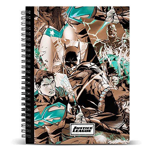 Ligue de la Justice – Cahiers et carnets, multicolore (Karactermania km-37629)